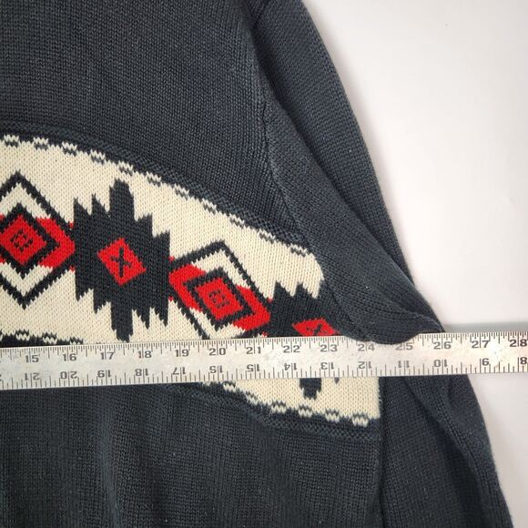 Western Sweater Mens Sz‎ XXL Aztec Boho Navajo Knitted Chore Wear  Southwestern - Picture 11 of 12